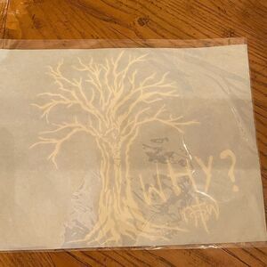 Car decal ‘Not of This World’ Jesus tree print